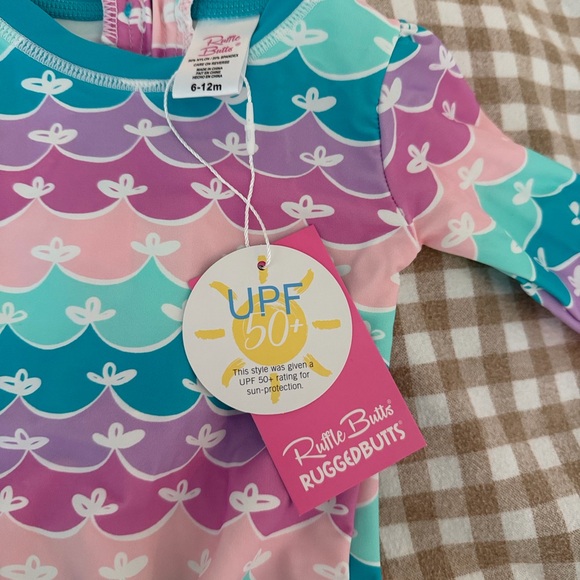 Ruffle Butts Pastel Wave Rashguard - Picture 2 of 3